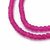 Baking Paint Transparent Glass Bead Strands GLAA-S031-4mm-39-3