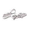 Eco-Friendly Brass Micro Pave Cubic Zirconia Pendants KK-K265-01P-V-2
