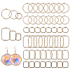 48Pcs 6 Styles Alloy Open Back Bezel Pendants FIND-CA0008-85-1