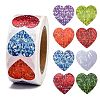 Heart Shaped Stickers Roll X-DIY-K027-A16-1
