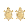 Rack Plating Brass Micro Pave Clear Cubic Zirconia Stud Earrings for Women EJEW-C125-31G-4