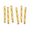 Opaque Glass Twisted Bugle Beads SEED-T005-15-B03-2