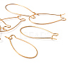Brass Hoop Earrings Findings Kidney Ear Wires EC221-4G-3