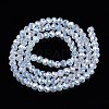 Electroplate Glass Beads Strands EGLA-A044-J4mm-B06-3