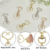 18Pcs 3 Style Alloy Keychain Clasps KEYC-SP0001-49B-5
