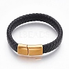 Leather Cord Bracelets BJEW-E350-09C-1