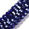 Electroplate Glass Bead Strands EGLA-R015-8mm-3-1