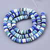 Handmade Polymer Clay Beads Strands CLAY-R089-6mm-088-2