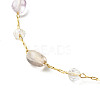 Natural Amethyst Beads Anklets Set for Girl Women AJEW-AN00450-05-10