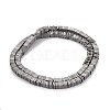 Electroplate Non-magnetic Synthetic Hematite Heishi Beads Strands G-J171B-4x4mm-02-2