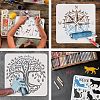 Plastic Drawing Painting Stencils Templates DIY-WH0172-691-4