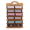 6Pcs 6 Colors PU Leather & Cotton Braided Cord Bracelets Set PW-WG43775-02-1