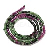 Natural Ruby in Zoisite Beads Strands G-K373-A02-01-4
