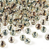 100Pcs Crackle Transparent Glass Beads Strands GLAA-TA0004-11C-3