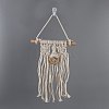 Cotton Cord Macrame Woven Wall Hanging HJEW-C010-05-2