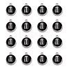 Platinum Plated Alloy Charms X-ENAM-S118-02I-P-2