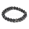 Natural Larvikite Bead Stretch Bracelets X-BJEW-K212-B-046-6