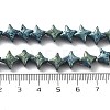 Electroplated Natural Lava Rock Beads Strands G-A251-C01-01J-4