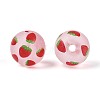 Transparent Frosted Acrylic Beads FACR-T008-03C-2