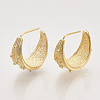 Brass Stud Earrings X-KK-T048-036G-NF-3