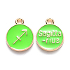 Alloy Enamel Pendants ENAM-S124-01A-06F-1