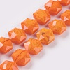 Faceted Glass Beads Strands EGLA-P015-NA-2