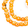 Handmade Millefiori Glass Bead Strands LAMP-N029-017A-05-3