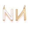 Brass Enamel Pendants KK-R139-04N-2