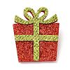Christmas Theme PU Leather Brooch LS-JEWB-C004-01F-1