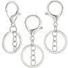 24Pcs Alloy Keychain Clasps KEYC-SC0001-82P-6