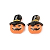 Halloween Theme Opaque Resin Cabochons CRES-M037-07A-01-1