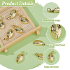 12Pcs Rugby Rack Plating Brass Pendants KK-HS0002-05-4