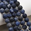 Natural Sodalite Beads Strands X-G-Q462-8mm-07-7