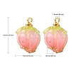 Handmade Flower Epoxy Resin Pendants LS-KY-S163-103D-3