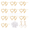 BENECREAT Brass Stud Earring Findings FIND-BC0003-69-1