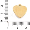 304 Stainless Steel Rhinestone Pendants STAS-R155-035K-G-3