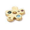 Eco-friendly Brass Micro Pave Cubic Zirconia Pendants KK-D079-10G-3