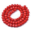 Opaque Solid Color Glass Beads Strands EGLA-A034-P10mm-D22-3