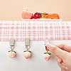 Resin Imitation Fruit Tablecloth Weights HJEW-AB00530-03-3