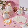 30Pcs Polyester Imitation Burlap Packing Pouches Drawstring Bags ABAG-PH0001-58-4