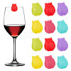 2 Sets 12Pcs Silicone Wine Glass Charms AJEW-NB0005-69-1