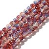 Crackle Glass Beads Strands CCG-C002-6mm-11-1