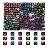 210Pcs 6 Colors Opaque White Acrylic European Beads MACR-YW0002-75B-1