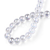Electroplate Transparent Glass Beads Strands GLAA-T032-T4mm-AB13-5