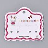 Cardboard Paper Jewelry Display Cards for Hair Ties Storage CDIS-N004-12-1