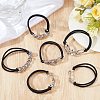 6Pcs 6 Styles Elastic Hair Ties OHAR-ME0001-16A-4