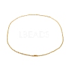 Ion Plating(IP) 304 Stainless Steel Ball Chain Necklaces for Women NJEW-G135-01E-G-1