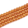 Baking Paint Imitation Jade Glass Round Bead Strands X-DGLA-Q021-6mm-12-1