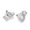 Rack Plating Alloy Rhinestone Pendants PALLOY-P303-09P-C-2