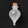 Teardrop Glass Cork Bottles Ornament LS-AJEW-A039-01E-2